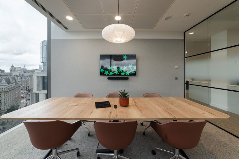 Small Meeting Room with video conferencing AV equipment